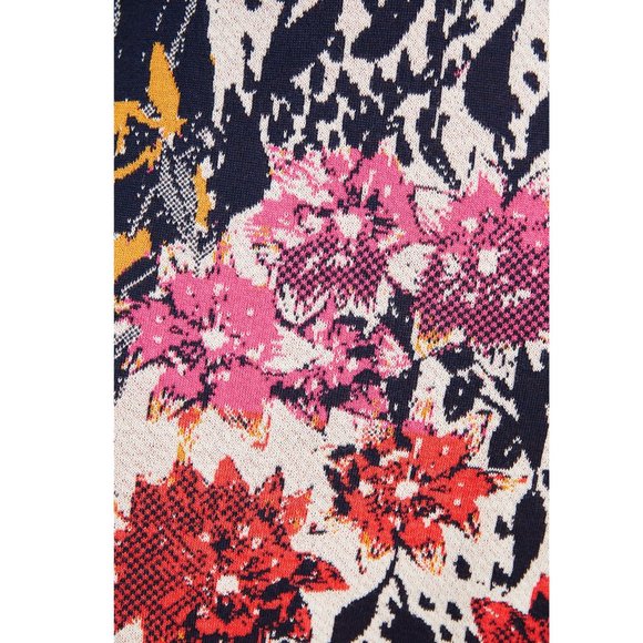 Anthropologie Aldomartins Beatriz Floral Knit Sweater Mini Skirt Small - Picture 4 of 10